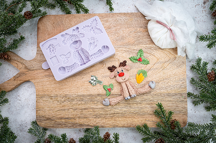 Sitting Reindeer Silicone Mould