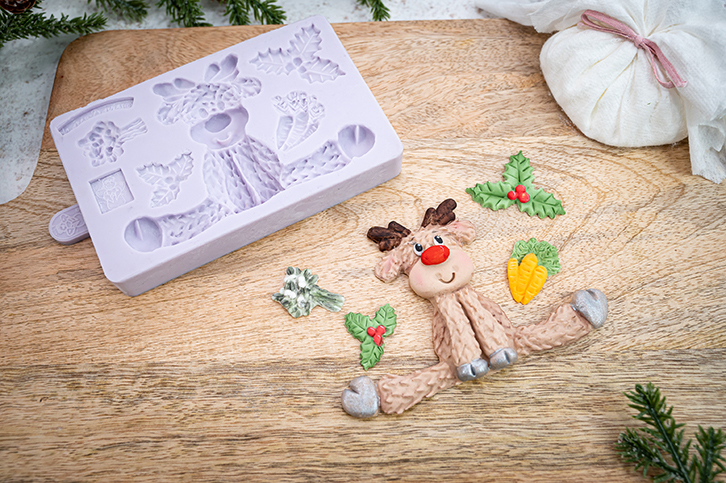 Sitting Reindeer Silicone Mould