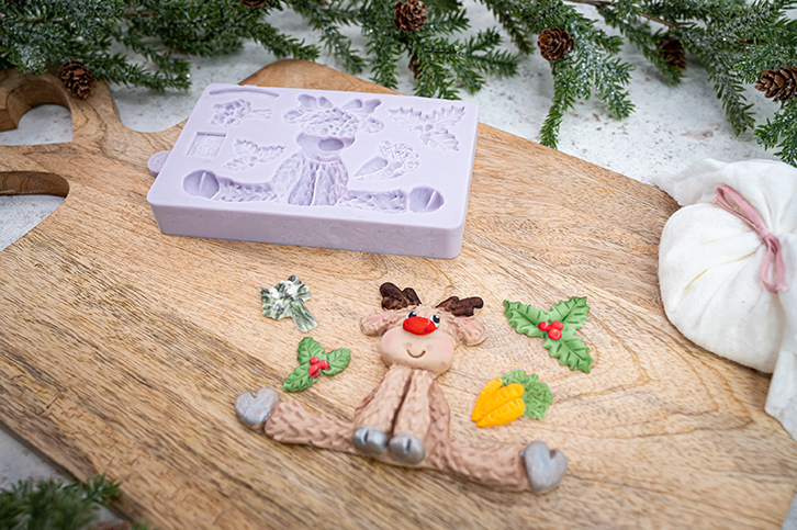 Sitting Reindeer Silicone Mould