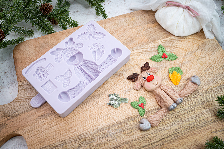 Sitting Reindeer Silicone Mould
