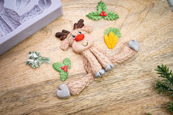 Sitting Reindeer Silicone Mould Sitting Reindeer Silicone Mould