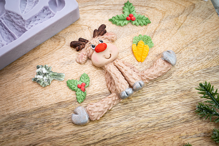 Sitting Reindeer Silicone Mould