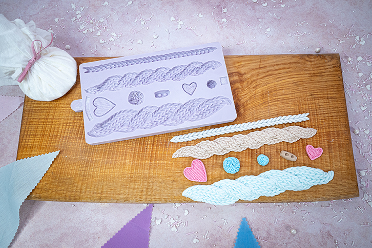 Cable Knit Silicone Mould