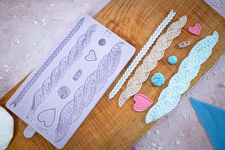 Cable Knit Silicone Mould