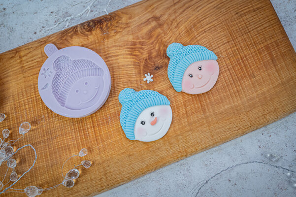 Cupcake Top – Snowman Bobble Silicone Mould Cupcake Top - Snowman Bobble Silicone Mould
