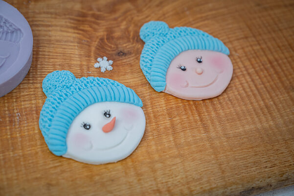 Cupcake Top – Snowman Bobble Silicone Mould Cupcake Top - Snowman Bobble Silicone Mould