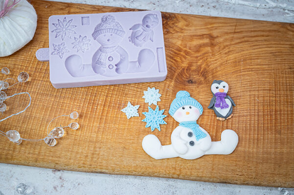 Sitting Snowman Silicone Mould Sitting Snowman Silicone Mould