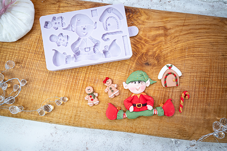 Sitting Elf Silicone Mould