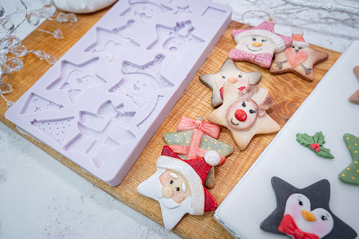 Christmas Stars Silicone Mould