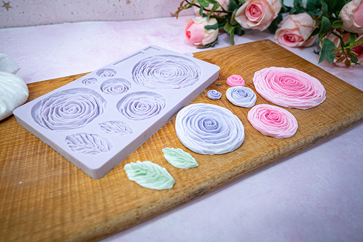 Ruffled Roses Silicone Mould