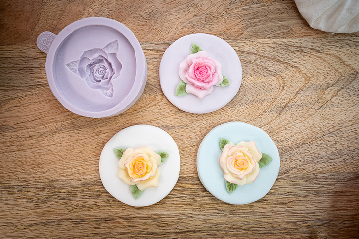 Cupcake Top - Rose Silicone Mould