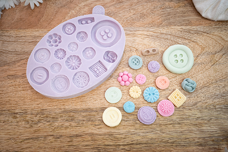 Buttons Silicone Mould