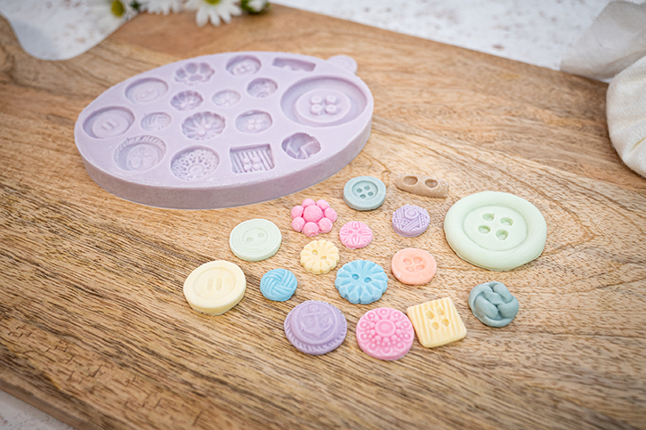 Buttons Silicone Mould