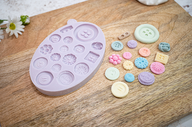 Buttons Silicone Mould