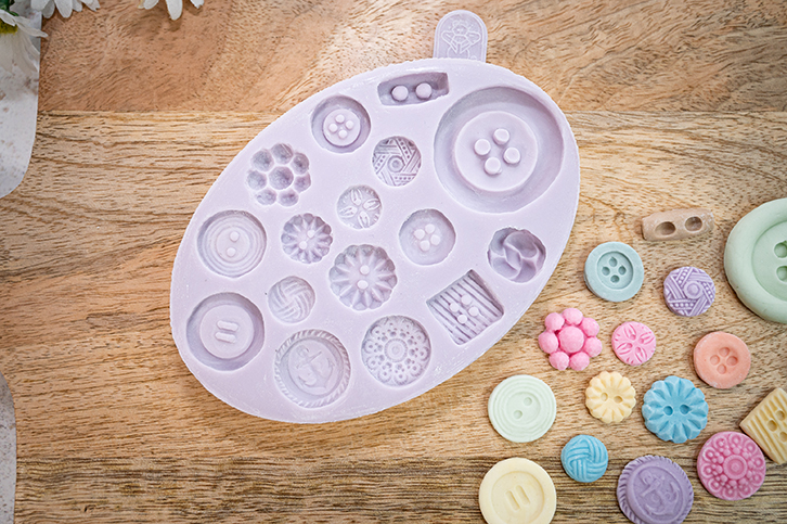 Buttons Silicone Mould