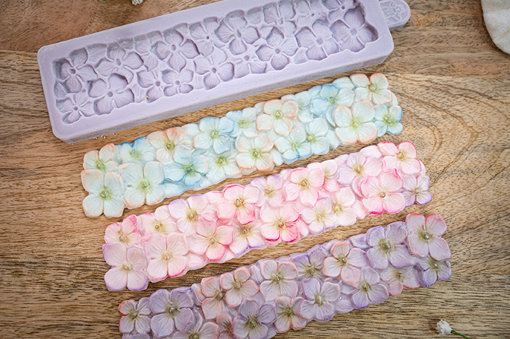 Hydrangea Border Silicone Mould