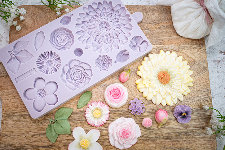 Buttercream Flowers Silicone Mould