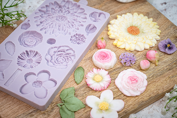Buttercream Flowers Silicone Mould