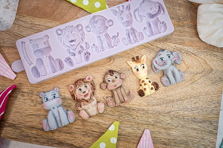 Jungle Animals Silicone Mould