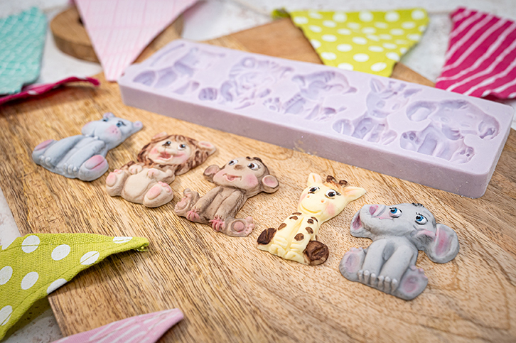 Jungle Animals Silicone Mould