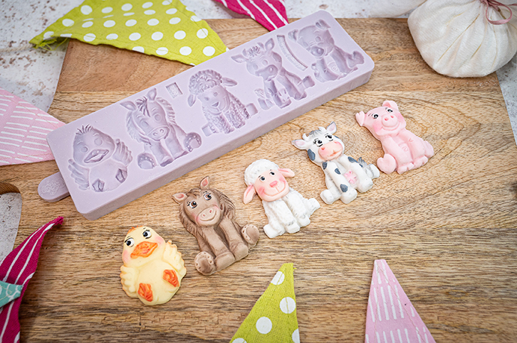 Farm Animals Silicone Mould