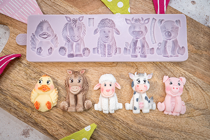 Farm Animals Silicone Mould