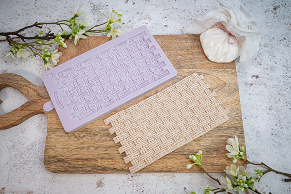 Rustic Basket Weave Silicone Mould Rustic Basket Weave Silicone Mould