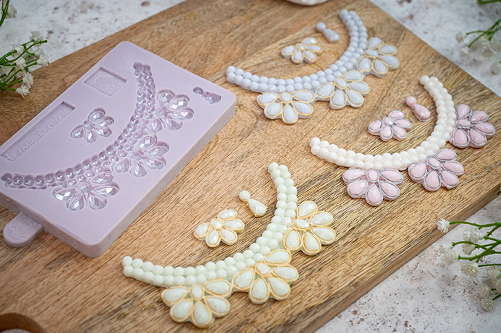 Art Deco Jewels & Pearls Silicone Mould