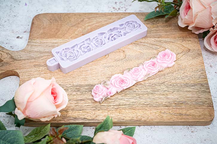 Rose Border Silicone Mould