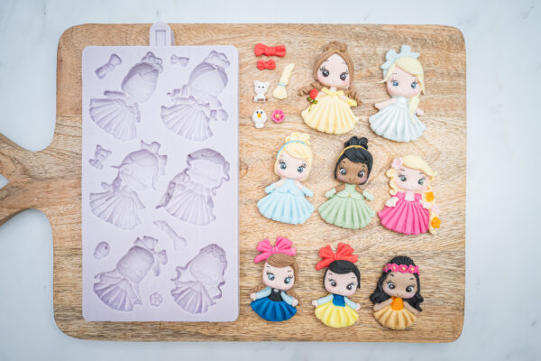 Princesses Silicone Mould Princesses Silicone Mould