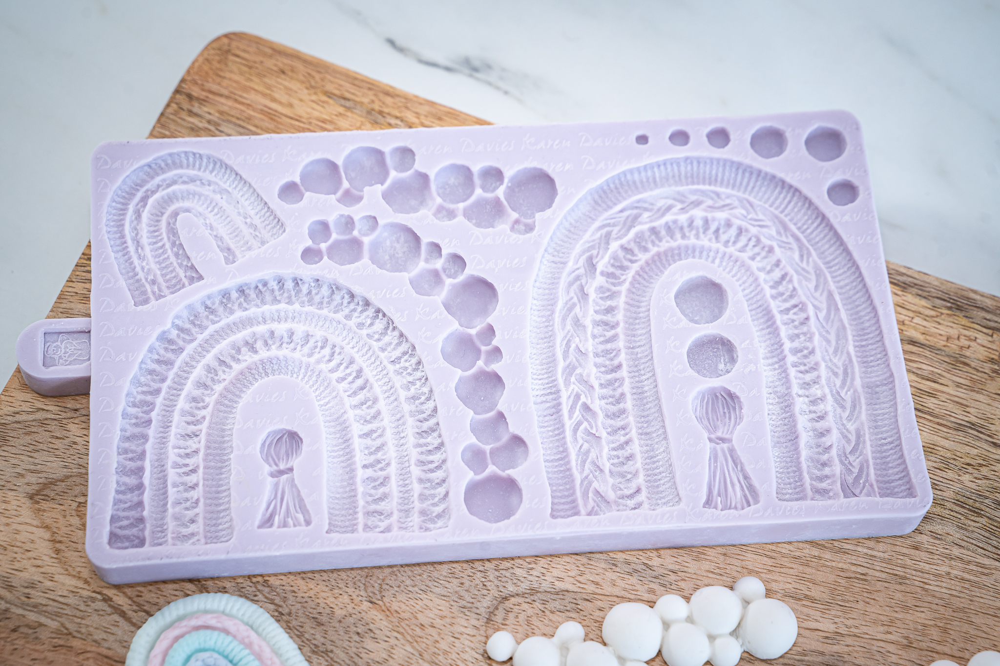 Macramé Rainbow Silicone Mould - Image 2