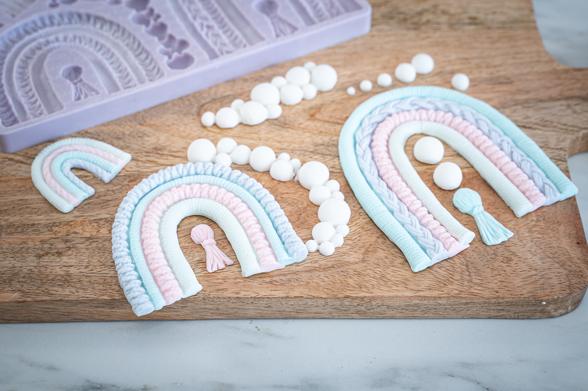 Macramé Rainbow Silicone Mould - Image 5