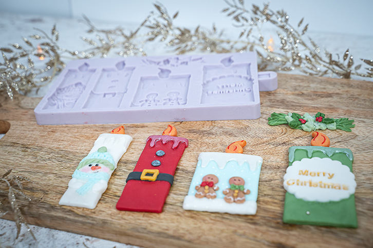 Christmas Candles Silicone Mould