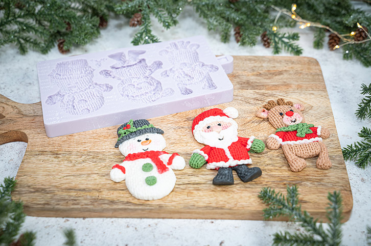 Knitted Christmas Silicone Mould