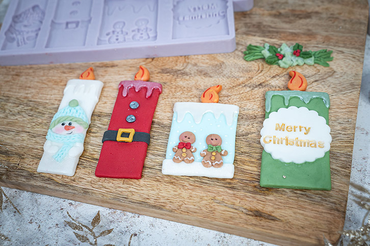 Christmas Candles Silicone Mould