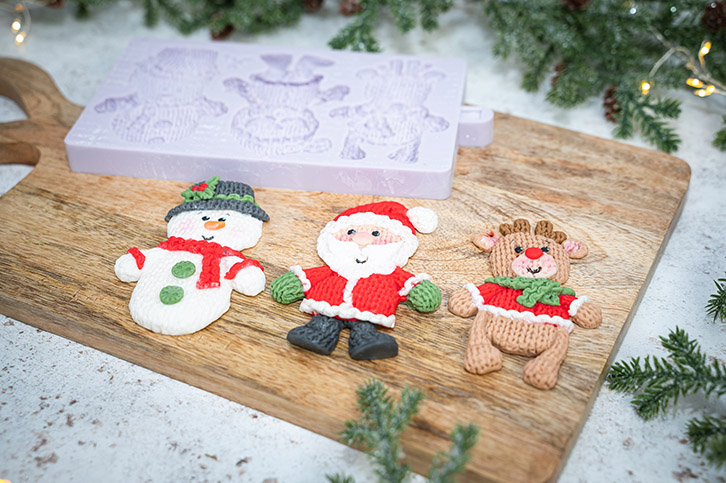 Knitted Christmas Silicone Mould