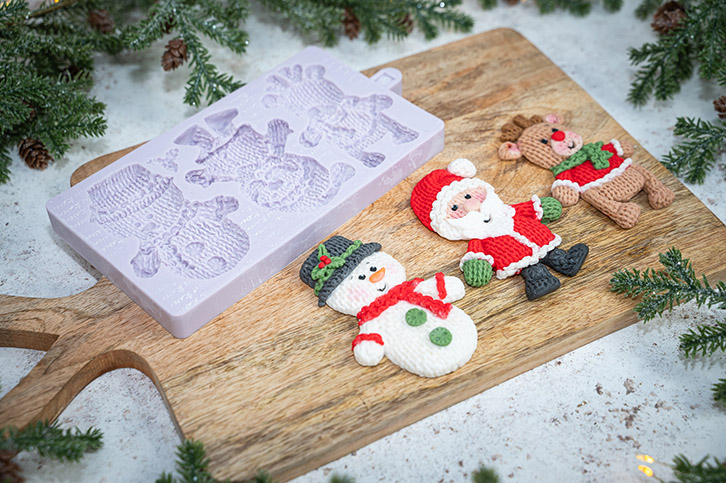 Knitted Christmas Silicone Mould