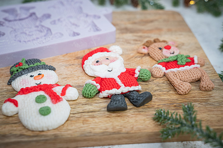 Knitted Christmas Silicone Mould
