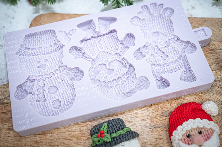 Knitted Christmas Silicone Mould
