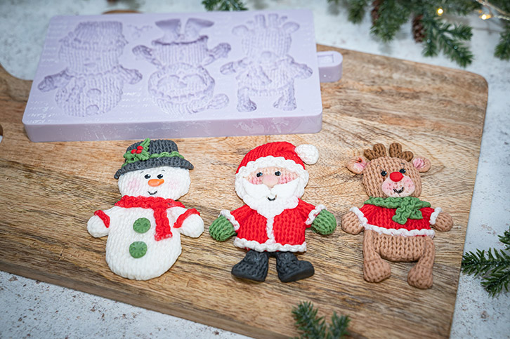 Knitted Christmas Silicone Mould