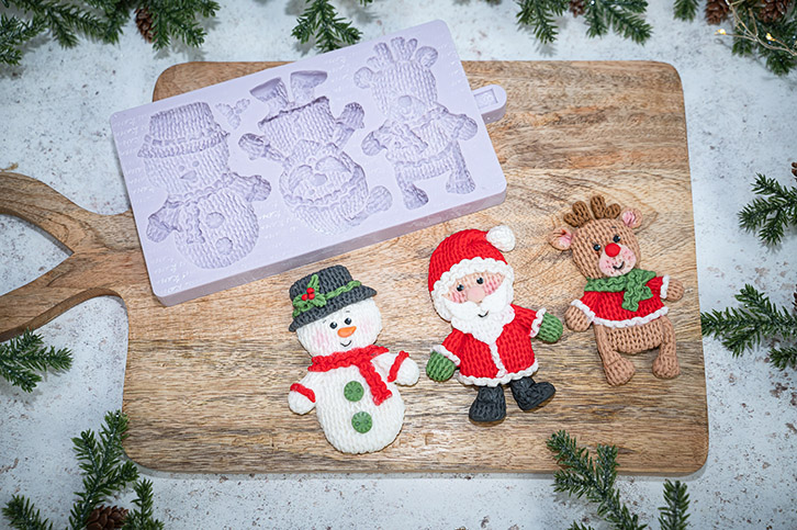 Knitted Christmas Silicone Mould