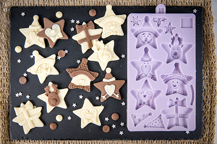 Christmas Stars Silicone Mould