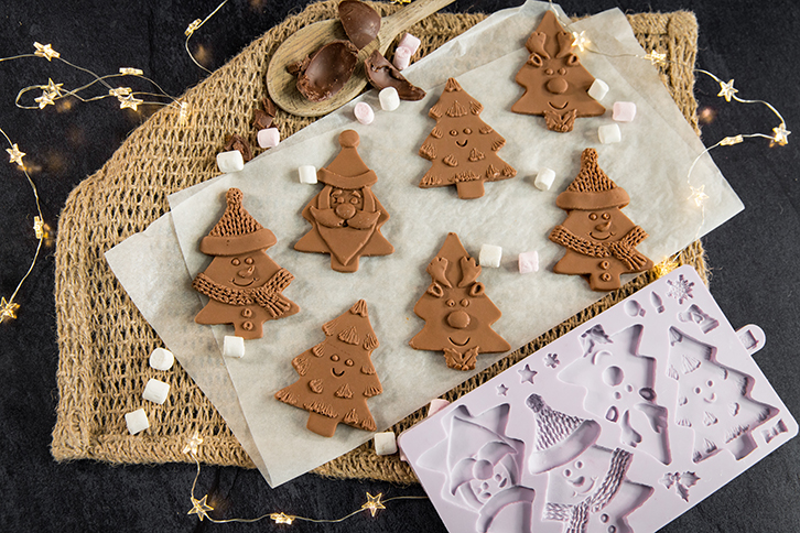 Christmas Tree Characters Silicone Mould