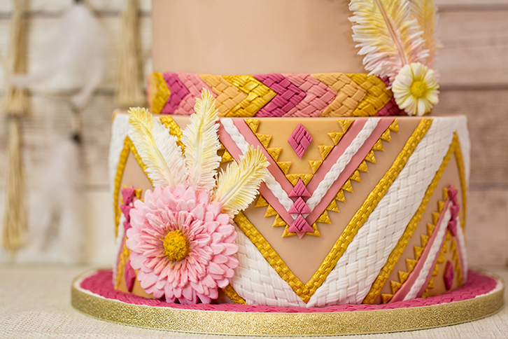 Plaited Borders Silicone Mould