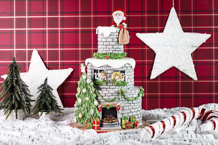 Santa Chimney Cake