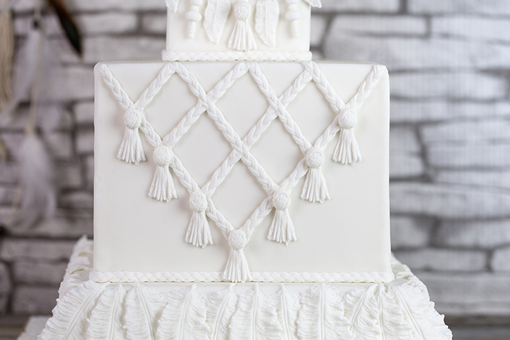 Plaited Borders Silicone Mould