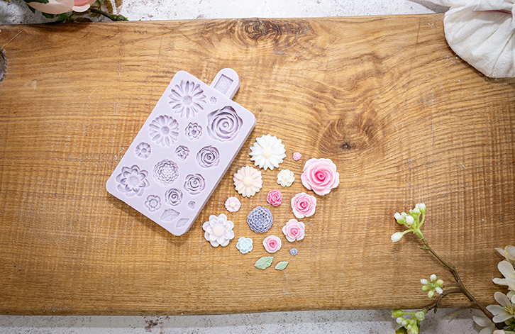 Miniature Flowers Silicone Mould