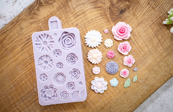 Miniature Flowers Silicone Mould