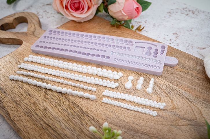 Pearl Borders Silicone Mould