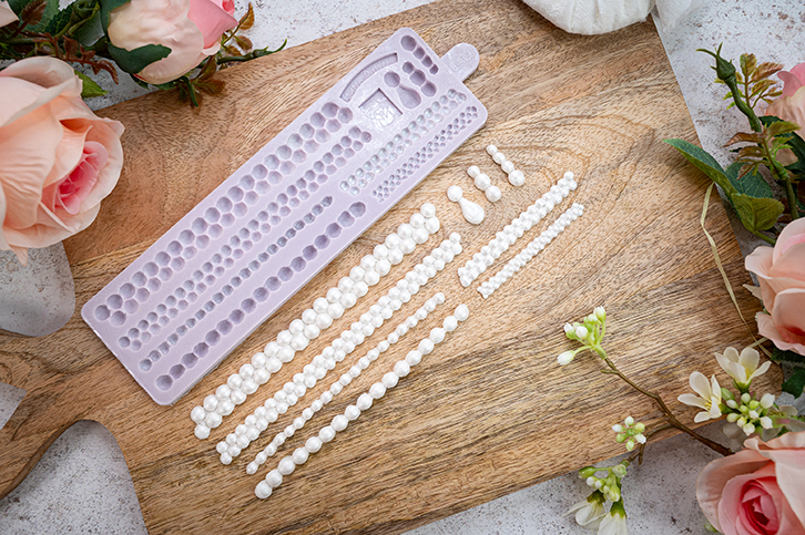 Pearl Borders Silicone Mould